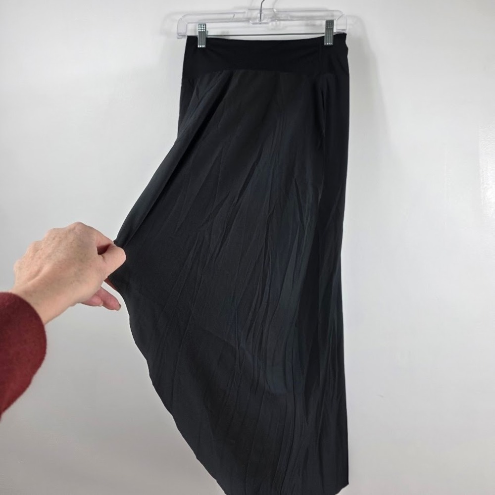 Halara High Waisted High-Low Skort with Built-in Shorts Black Resort Small NEW - Picture 2 of 8